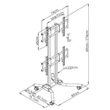 STAND DOBLE C/RUEDAS PLAB-1039